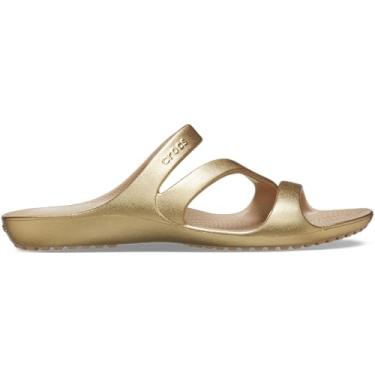 Imagem de Crocs Sandália feminina Kadee II com tiras, Dourado, 35