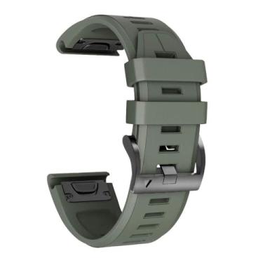 Imagem de ANZOAT Pulseiras esportivas Fenix 8X Fenix 7X de silicone de substituição para Garmin Fenix 5X/Fenix 5X Plus/Fenix 6X/Fenix 6X Pro/Fenix 3/HR/Descent MK1/D2 Delta PX/D2, One Size, Ágata