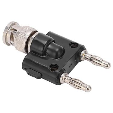 Imagem de KIMISS U28 BNC Macho para Adaptador de Plugue Banana Duplo para Testes de Osciloscópio - Conexão Confiável para Testes Elétricos