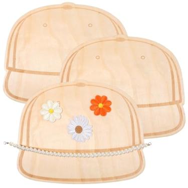 Imagem de ElevateTech Paleta de modelos de chapéu de caminhão, 3 peças, personalizado, chapéu, remendos, ferramenta, madeira, bonés de beisebol, modelos de bonés, acessórios de design, suprimentos, adesivos DIY