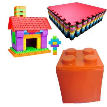 Imagem de Diversão Garantida Caixa LEGO P, Tatame 1x1 e Multiblocos Inclusos, La