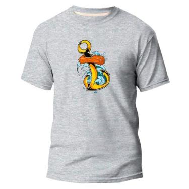 Imagem de Camiseta Algodão Premium Estampa Digital Âncora Gold Mar - Pavesi, Cin