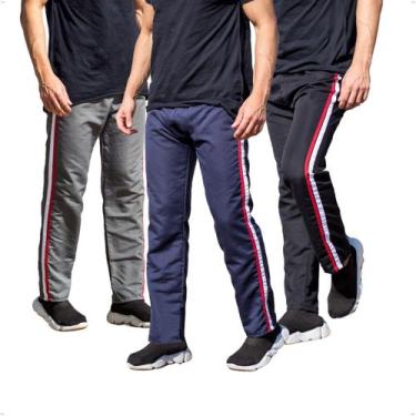 Imagem de Kit 3 Calças Tactel Masculina Treino com Bolso Traseiro 273 - BEN20, P