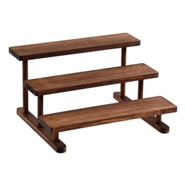 Imagem de Bothyi Suporte para exibição de figuras, expositor de madeira, organizador de perfumes e cosméticos, 3 Níveis