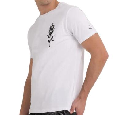 Imagem de Camiseta Replay Masculina Flowers Branca-Masculino