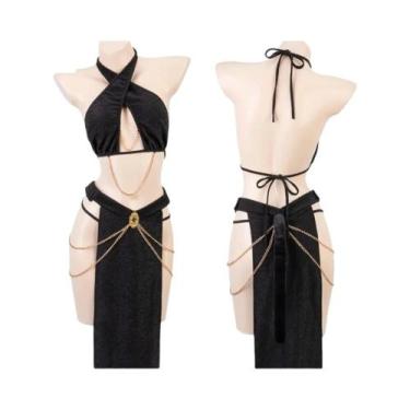 Imagem de Fantasia Sexy De Maid Lolita Para Mulheres, Vestido Kawaii Com Avental