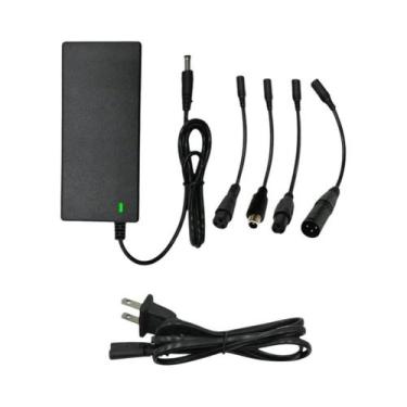 Imagem de Adaptador De Energia Preto 100-240V DC 42V 2A Carregador Para Scooter 