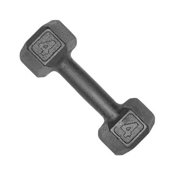 Imagem de Halter Sextavado Dumbell Pintado 4Kg Academia Treino Ferro