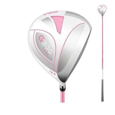 Imagem de Haste de madeira nº 1 Cabeça de liga de alumínio, eixo de grafite, motoristas de golfe de alto rebote, mulheres, tacos de golfe para mão direita (branco, madeira nº 1)