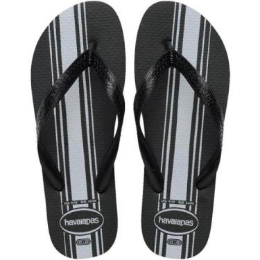 Imagem de Chinelo Havaianas Masculino Color Essential Preto, 39/4, Preto