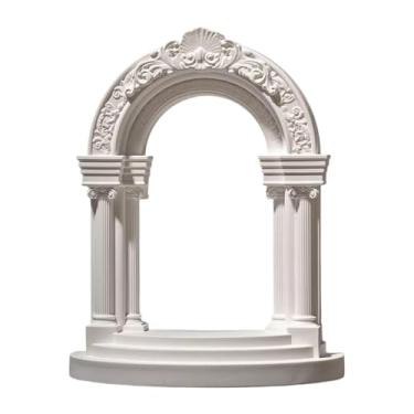 Imagem de Gralara Decoração para aquário, ornamentos para tanque de peixes, decoração de paisagem, mini coluna romana