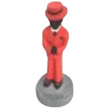 Imagem de Escultura Zé Pelintra Vermelho Em Resina 10 Cm - Bialluz Presentes