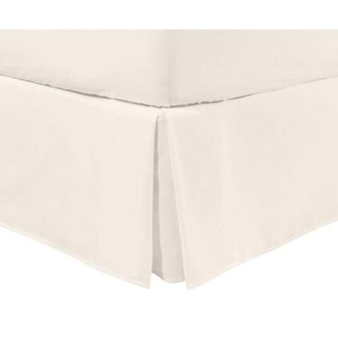 Imagem de Saia para Cama Box com Babado Basic Palha 200 Fios Solteiro - Westwing