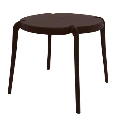 Imagem de Mesa Clarice Marrom 79 Cm Em Polipropileno E Fibra De Vidro