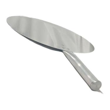 Imagem de Espátula Pá Grande Raspadora Alumínio Redonda Para Forno Servir Pegar 