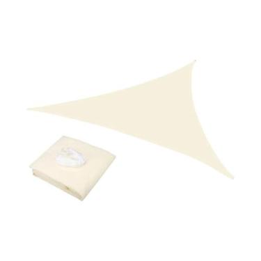 Imagem de Toldo Triangular Impermeável Com Proteção UV E Cordas Grátis Para Jard