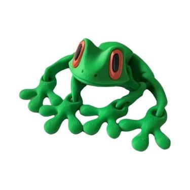 Imagem de Ímã De Geladeira Sapo Magnético 3D Luminoso Com Sucção, Enfeite Fofo E