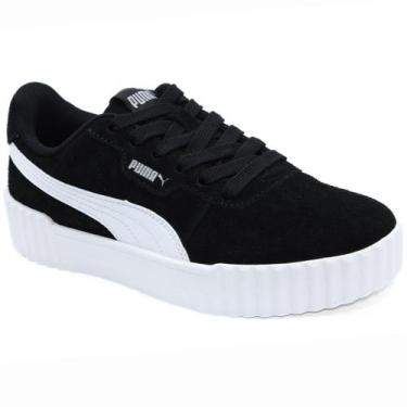 Imagem de Tênis Puma Carina 3 SD Bdp Feminino - Preto e Branco, 37