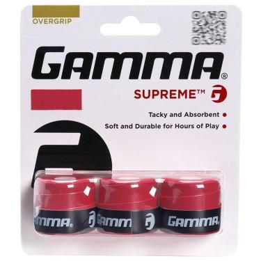 Imagem de Overgrip Gamma Supreme com 03 unidades Vermelho-Unissex