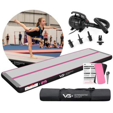 Imagem de Tapete Colchonete Inflável Ginástica 5 Metros Colchão AirTrack Tatame 