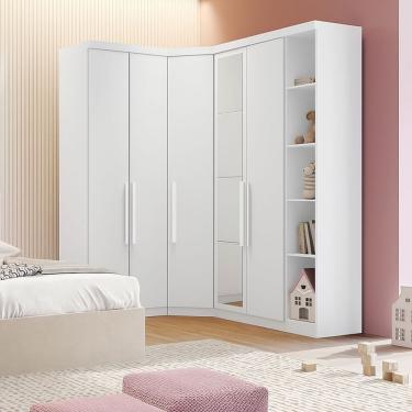 Imagem de Modulado Closet Espelhado 5 Portas 6gav Linea Novo Horizonte