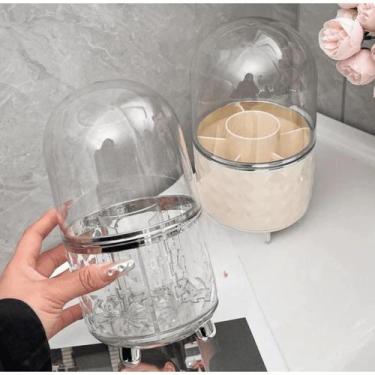 Imagem de Organizador Portátil 360º De Mesa Cosmético Maquiagem Pincéis Batom Pr