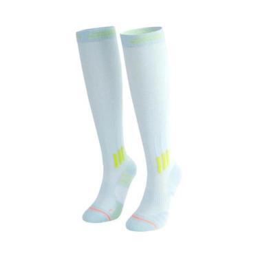 Imagem de Meias Esportivas De Compressão Média-Alta Elásticas Para Fitness, Corr