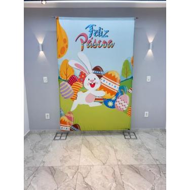 Imagem de Painel Festa Retangular Para Casado 1,5x2,2m Pascoa 3 - Fantasia Bras