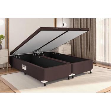 Imagem de Box Castor Baú Universal Queen Size Marrom New 158x198x41cm