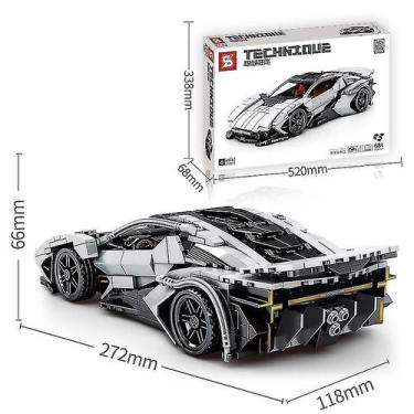 Imagem de Blocos de construção Jiazhi Juggernaut Hurricane Sports Car 527 unidad