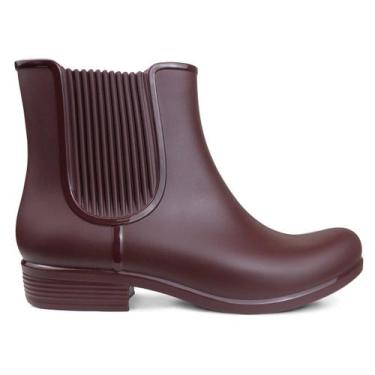 Imagem de Bota Boaonda Tipo Galocha Ideal para Chuva Confortável, Açai, 34