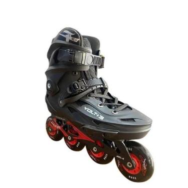 Imagem de Patins freestyle traxart volt+ 3 preto - 80mm abec-9 custom, Preto, 39
