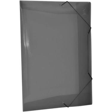 Imagem de Pasta Aba Elástica A3 Dac sem Lombo em Polipropileno 520mm X 365mm 1 Unidade Cinza Fumê