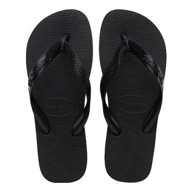 Imagem de Chinelo Havaianas Top Unissex 4000029 Preto, Preto, 45-46