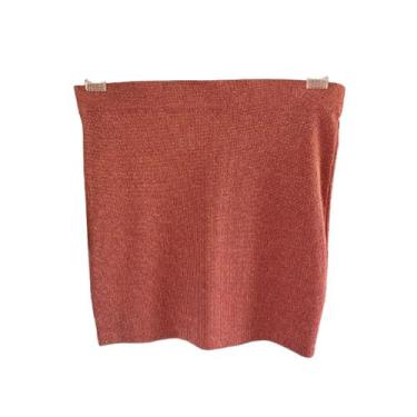 Imagem de Saia Lurex Rosa Meia Loka, P