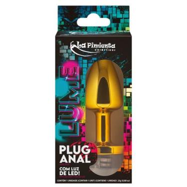 Imagem de Plug Anal Lume com LED - La Pimenta, Dourado