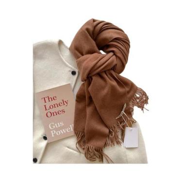 Imagem de Cachecol Feminino Longo De Lã Quente Para Inverno, Xale De Caxemira, P