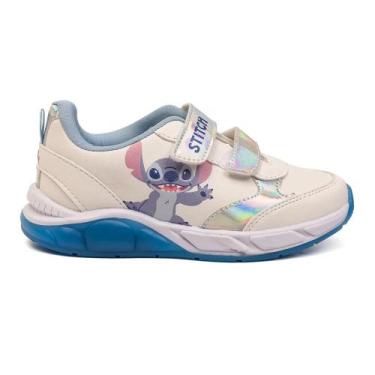Imagem de Tênis Infantil Disney Stitch Led-Feminino, Branco, 25, Feminino