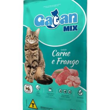 Imagem de Ração Gatan Mix Gatos Adultos Sabor Carne e Frango 10,1kg - Adimax