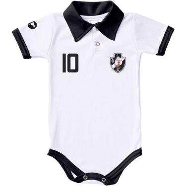 Imagem de Macacão Body Gola Polo Infantil Bebe 0 a 12 Meses Clubes Brasileiros F