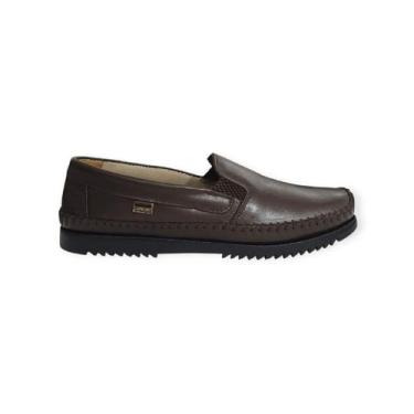 Imagem de Sapato Mocassim em Couro Tertuliano Masculino Adulto Ref. 030, 40, Mar