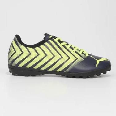 Imagem de Chuteira Puma Tacto II TT Futebol Society Unissex - Ref 107068, 39, Pr