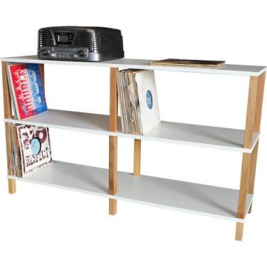 Imagem de Estante Para Livros 140x38x82 Branca Evolukit