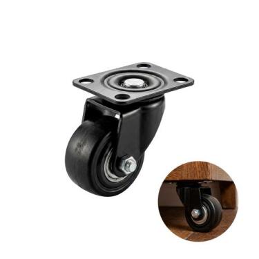 Imagem de Rodizio Giratório Roda 50mm Com Rolamento Sem Freio Preto - Colson, Pr