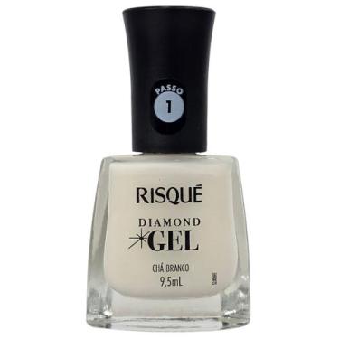 Imagem de Esmalte Chá Branco Diamond Gel Risque 9,5ml - Risqué