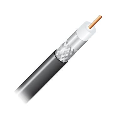 Imagem de Cabo Coaxial Cabletech Master 40 RGC 06 Transmissão de Sinal para TV e Internet 100 Metros Preto