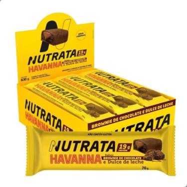 Imagem de Barra de Proteína Proto Bar Havanna 70g 9 Unidades Nutrata, Brownie Co