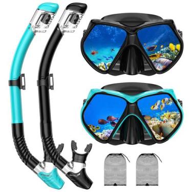 Imagem de Kit de Snorkel ForShine 2 em 1 com Máscara e Snorkel Seco
