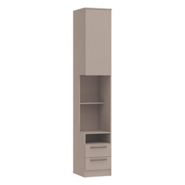 Imagem de Mesa de Cabeceira Modulada Reto 1 Porta 2 Gavetas Requinte+ 100% MDF C