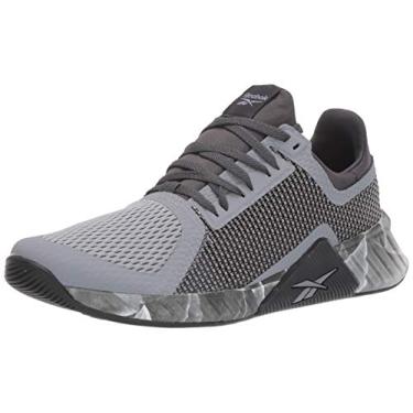 Imagem de Reebok Flashfilm Train Cross Trainer Tênis masculino, 0, Cinza/preto, 12
